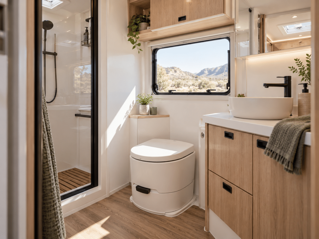 composting toilet caravans